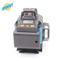 JSPERFECT Modèle à succès Niveau laser vert 16 lignes Vert Auto-nivelant 360