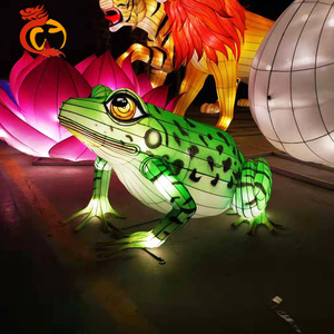 Año Nuevo Chino tradicional Animal tela de seda linternas para mostrar - Product Image 3