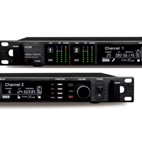 Sistem Mikrofon Nirkabel UHF Dinamis/Kondensor XLR EIF AD4D Dual Channel Genggam Lavalier Headset Mic Logam Ringan Hitam