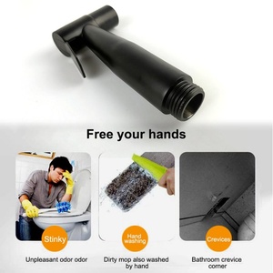 Modern Bathroom Bidet Faucet <strong>Sprayer</strong> 304 SUS Stainless Steel <strong>Handle</strong> Ceramic Valve 2-Hole <strong>Shower</strong> Wash Cleaning Set Accessories - Product Image 3
