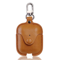 Étui de chargement en cuir PU pour Airpods Pro 2, housse antichoc pour Airpods 1 2 3 4, étui de protection pour écouteurs avec porte-clés