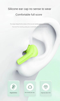 Vente en gros TWS sans fil à faible latence écran LED Gamer Écouteurs Audionic Mini Auriculares TWS Y80 écouteurs transparents