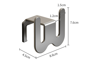 Wholesale Multi-functional Bathroom Punch-free Slipper Rack Powerful Traceless <b>Space</b> Aluminum Household Toilet Storage Holder - Product Image 5