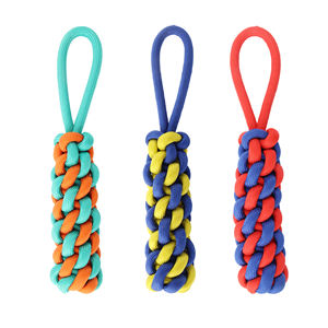 Nunbellpets dayanıklı düğüm halat oyuncak küçük ve büyük yavrular için diş taşlama kabartma Pet oyuncak sıkıntı hafifletmek için - Product Image 1