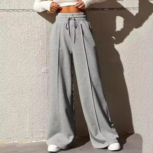 Pantalones Deportivos Casuales de Alta Calidad con Logotipo Personalizado OEM, Pantalones de Felpa Francesa de Algodón para Mujer - Product Image 2