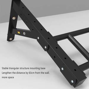 Barre de traction murale professionnelle en acier, barre de traction multi-angles, barre de musculation, équipement de gym pour l'entraînement de musculation en intérieur - Product Image 4