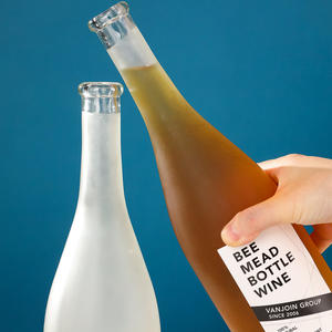 Venta a granel Lujo Vacío 750ml 75 <span class=keywords><strong>Cl</strong></span> Copa de vino esmerilado botella de champán con tapón y tapas - Product Image 4