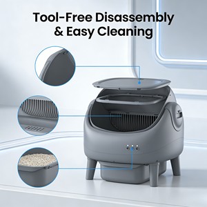 Professional Auto Scooping One Click Cleaning Multi Protection System Extra Large Space APP Control Smart <strong>Cat</strong> <strong>Litter</strong> <strong>Box</strong> - Product Image 5