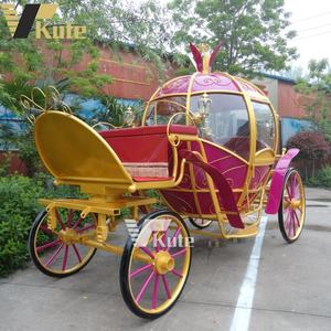 Chariot de luxe électrique en forme de citrouille pour mariages, parcs à thème, stations balnéaires et visites touristiques - Product Image 4