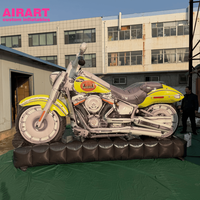 Dernière sculpture de moto élégante et stylée pour exposition commerciale, moto gonflable personnalisée pour la publicité