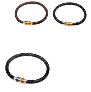 <span class=keywords><strong>Pulsera</strong></span> del <span class=keywords><strong>orgullo</strong></span> <span class=keywords><strong>gay</strong></span>, hebilla magnética, arcoíris - Product Image 1