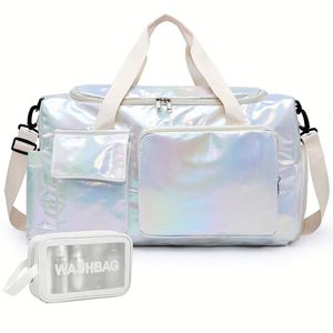 Sac de sport résistant à l'eau avec compartiment pour vêtements mouillés, sacs de voyage, sacs de week-end avec compartiment pour chaussures - Product Image 1