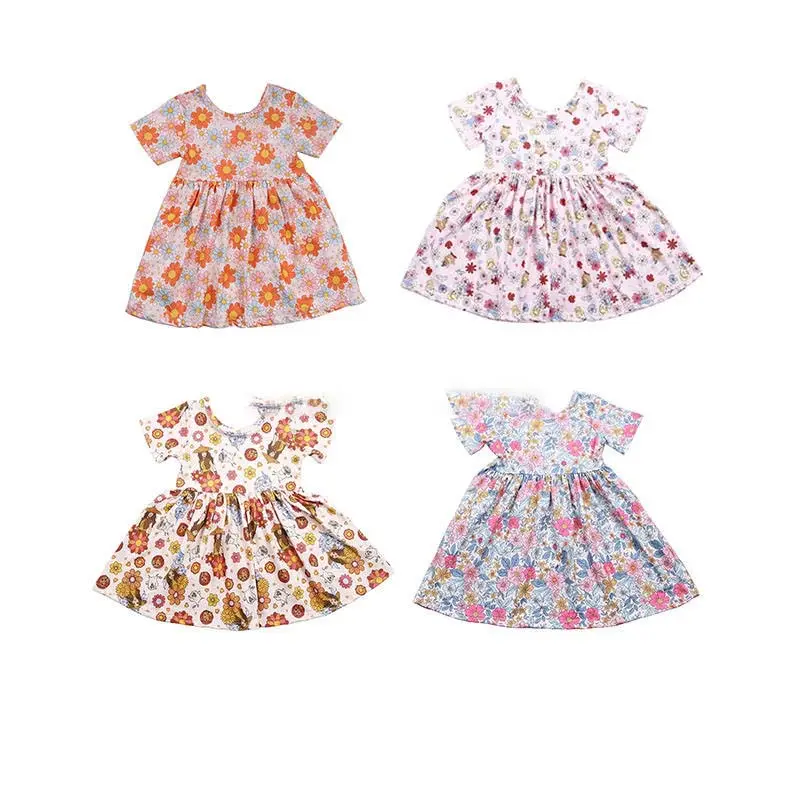 Le ragazze più vendute vestono i bambini del bambino primavera estate abbigliamento Casual stile carino vestito da bambina