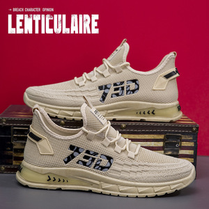 2025 Summer New Mesh Mens <b>Shoes</b> Sneaker Breathable Lightweight Casual <b>Soft</b> <b>Sole</b> Non-slip Fashionable All-match Trendy <b>Shoe</b> - Product Image 3