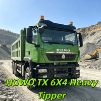 Специализированный восстановленный самосвал SINOTRUK HOWO TX 6X4 для перевозки речного песка, с новыми износостойкими шинами, увеличенный срок службы
