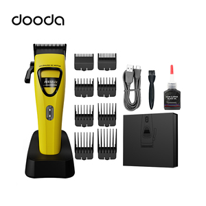 Tondeuse à cheveux professionnelle sans fil avec moteur à rotor externe sans balais, lame DLC, logo personnalisé, machine à couper les cheveux électrique - Product Image 1