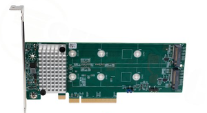 Carte adaptateur de lecteur SSD double M.2 RAID PCIe Gen4 AOC SLG4 2H8M2 - Product Image 4