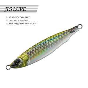 Acqua salata acqua dolce <span class=keywords><strong>in</strong></span> metallo <span class=keywords><strong>pesca</strong></span> cucchiaio esca veloce che affonda pece artificiale Glow <span class=keywords><strong>mare</strong></span> metallo Jig 60 grammo <span class=keywords><strong>con</strong></span> gancio - Product Image 6