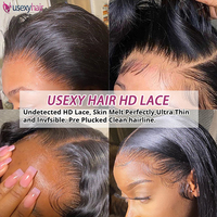 Perruque brésilienne vierge en cheveux humains, sans colle, avec dentelle transparente HD, perruques frontales en cheveux humains pour femmes noires, perruque 360 Lace