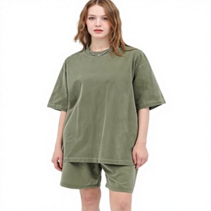 Custom Logo Front <b>Printed</b> Casual Blank 260GSM 100% Cotton Oversized Men's T-Shirt Anti-Pilling Anti-Shrink Anti-Wrinkle Features - Product Image 2