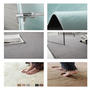 Tappeti morbidi di lusso popolari soffici in pelliccia di coniglio sintetico tappeti in peluche karpet e tappeti lavabili in finta pelle di montone <span class=keywords><strong>multicolore</strong></span> - Product Image 2