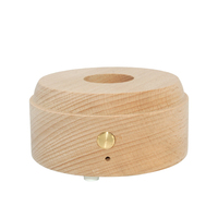 Boule de cristal 3D Boîte à musique avec base led en bois Base rotative Veilleuse en cristal Base de lampe en bois Convient pour Noël Anniversaire