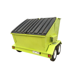 4cbm <strong>Mobile</strong> <strong>Skip</strong> Bins Trash Bin <strong>Trailer</strong> Tandem Axle - Product Image 3