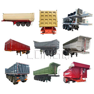 Haute qualité 3-4 essieux arrière basculant benne semi-remorque véhicules de transport lourd nouvel état en acier - Product Image 4