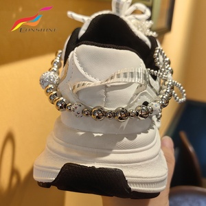 Décorations de chaussures en fausse chaussure, chaîne de lacets en perles et strass, décorations de chaussures pour baskets - Product Image 3