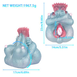 G6622 Penis-Masturbator für Männer, Fantasy-Masturbator aus Silikon mit Echter Tier-Vagina-Sexpuppe - Product Image 5