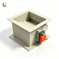 Vanne papillon électrique circulaire multi-tension pour le contrôle du volume, pour l'évacuation des laboratoires et les usines chimiques, Vanne de gaine électrique en PP