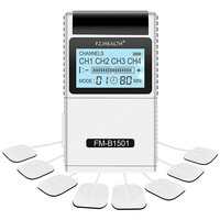 Estimulador Muscular TENS Recargable de 4 Canales, Masajeador de Fisioterapia para Alivio del Dolor Corporal
