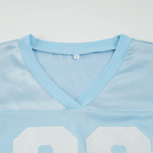 Camiseta deportiva de manga corta con diseño personalizado para el día del partido, estilo boxy, de malla, para fanáticas del fútbol americano, para mujer. - Product Image 3