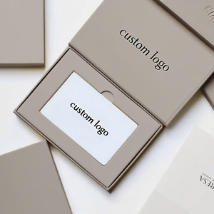 Scatola rigida personalizzata con inserto in carta per carte regalo <span class=keywords><strong>VIP</strong></span> & Store Shopping Card Packaging scatole di cartone - Product Image 6