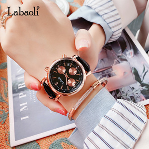 นาฬิกาข้อมือสายหนังผู้หญิง นาฬิกาผู้หญิงเรียบง่าย นาฬิกากันน้ำ ขายส่ง - Product Image 3