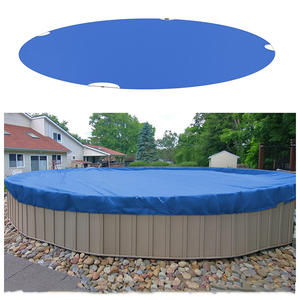 Cubierta de piscina de invierno de fábrica de China sobre el suelo/enterrado: resistente a los rayos UV antidesgarro con drenaje tamaño personalizado para climas fríos - Product Image 4