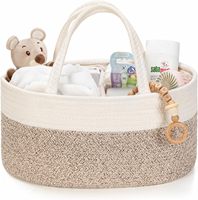Organisateur de couches, panier cadeau vide pour les essentiels du nouveau-né, panier de rangement pour bébé, sac cadeau élégant pour une fête prénatale