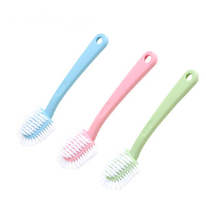Shoe <b>Brush</b> Double Sided Circular Bristle For Cleaning Shoes Household Use Random Color FH 220 - Product Image 5