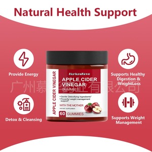 Exportación de comercio exterior <span class=keywords><strong>Titok</strong></span> Venta caliente Vinagre de sidra de manzana Gomitas Suplementos dietéticos Caballero Ingredientes desintoxicantes - Product Image 3