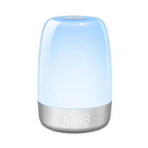 RGB Sunrise <span class=keywords><strong>Reloj</strong></span> despertador Luz <span class=keywords><strong>de</strong></span> despertador con Sunrise Lámpara <span class=keywords><strong>de</strong></span> noche colorida Sunset Night Light FM radio <span class=keywords><strong>reloj</strong></span> Luces naturales - Product Image 4
