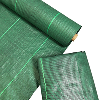 Fabricant de toile anti-mauvaises herbes en PP vert 1,2x200m 100gsm, toile anti-mauvaises herbes robuste pour aménagement paysager