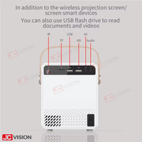 JCVISION projecteur LCD android cinéma éducation réunion maison android smart portable extérieur 4k projecteur de téléphone lcd