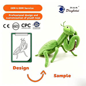 Série d'insectes simulés en peluche : Araignée, Abeille, Scarabée, Fourmi, Mantis, Papillon – Décoration d'intérieur et Cadeau - Product Image 1