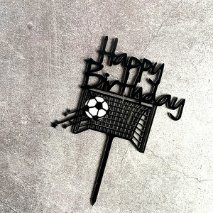 ท็อปเปอร์เค้กอะคริลิค รูปโกลฟุตบอล ลายฮันนี่แอนด์สวีทเนส ตกแต่งเค้กสุขสันต์วันเกิด สำหรับงานปาร์ตี้ผู้ชาย - Product Image 5