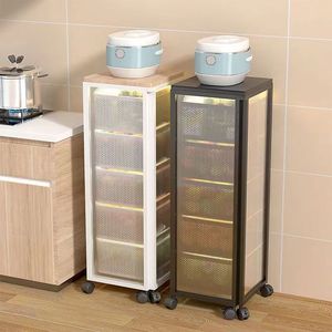 Estante giratorio de cocina, cestas de 270 grados, estante de almacenamiento de frutas y verduras, estante multifunción redondo para el hogar con ruedas - Product Image 6