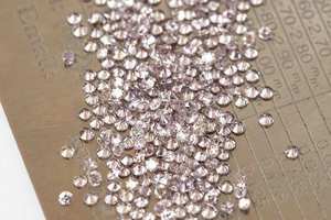 Diamante Suelto de Corte Redondo, Color Rosa Púrpura Intenso, Cultivado en Laboratorio, de 1MM a 3MM, Piedra Pulida de Color Fantasía para Joyería - Product Image 3