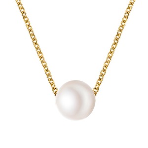 Collane di perle per le donne oro placcato dolce e carina collana di perle fatte a mano collana di perle a catena regalo di gioielli di tutti i giorni - Product Image 5