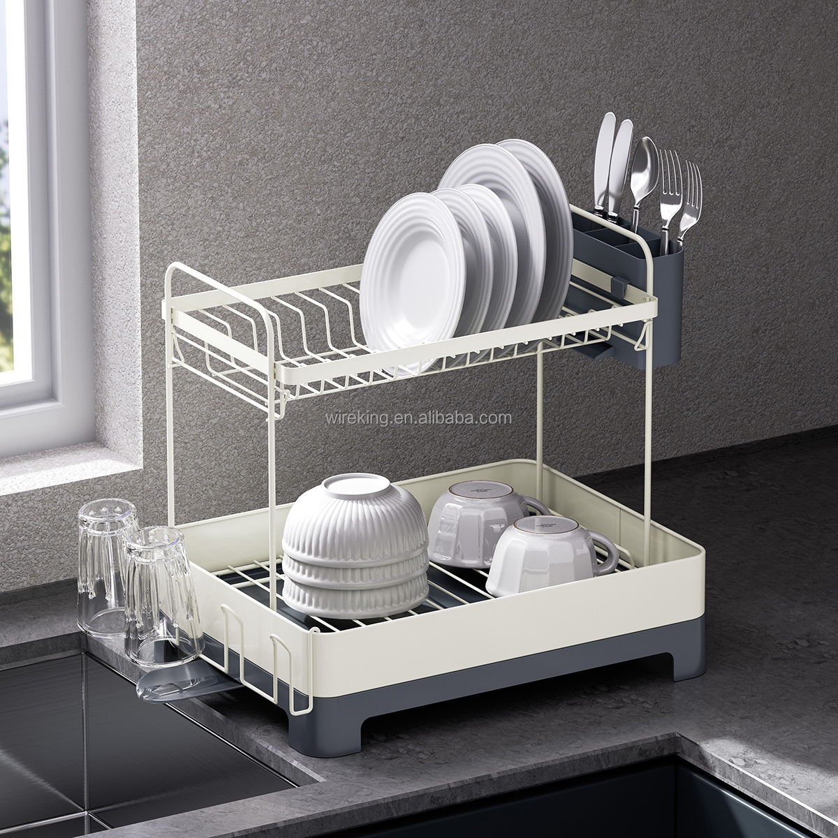 Over the Sink Shelf Tier Space-Saving Kitchen Rack