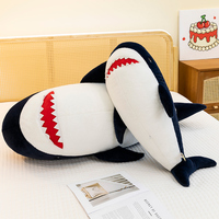 Vente en gros OEM ODM – Nouveaux jouets en peluche requin créatifs, oreillers en peluche super doux et mignons, jouets en peluche requin géants avec logo personnalisé