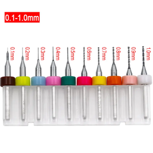 Jeu de forets hélicoïdaux Honsen SI-DRST en alliage dur 45-50HRC, longueur 38 mm, 0,3-1,2 mm pour le perçage de PCB, plastique et métal - Product Image 3